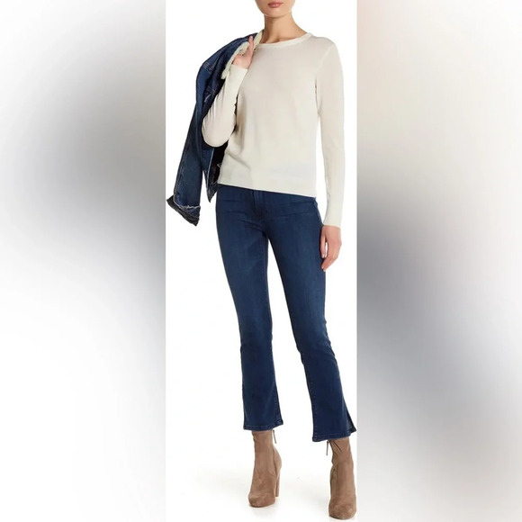 NWT Black Orchid Naomi Split Seam Bootcut Crop Jeans Size 23 - Picture 7 of 8